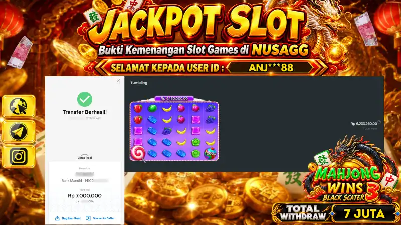 JACKPOT 7JUTA SWEET BONANZA 2500